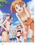  bikini cleavage hasumi_ichino kurumizawa_suzuki orihara_natsumi swimsuit takeya_masami te_to_te_try_on! tokura_temari 