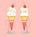  animal blush_stickers chara_chara_makiato cherry food fruit ice_cream ice_cream_cone ice_cream_stand no_humans original sheep sprinkles 