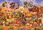  absurdres applin banette barrel building calyrex candle clothed_pokemon clouds commentary_request day door drifloon duskull falling_leaves fennekin gengar gourgeist greedent halloween hat hatted_pokemon highres leaf litwick mimikyu morpeko morpeko_(hangry) munchlax official_art open_mouth outdoors phantump pikachu pokemon pumpkaboo scarf shuppet sky smile standing standing_on_one_leg table trevenant vulpix whimsicott window witch_hat zorua 