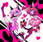  1girl animal_ears bell boots bow cat_ears cat_tail choker detached_sleeves dual_persona gloves heart jingle_bell magical_girl mew_ichigo momomiya_ichigo open_mouth paw_pose pink_choker pink_eyes pink_hair puffy_detached_sleeves puffy_sleeves red_gloves short_hair smile solo tail tail_bell tail_bow tail_ornament tokyo_mew_mew yoyochaan 