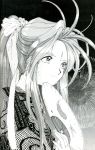  ah_my_goddess belldandy fujishima_kousuke monochrome solo tagme 