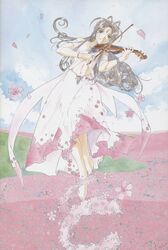  ah_my_goddess belldandy dress fujishima_kousuke jpeg_artifacts solo 