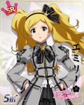 blonde_hair character_name dress emily_stuart idolmaster_million_live!_theater_days long_hair twintails violet_eyes