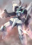  dual_wielding firing fubuki_(muvluv) highres holding itaco light_trail looking_ahead mecha muvluv muvluv_alternative no_humans robot science_fiction solo tactical_surface_fighter 
