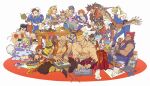  6+boys 6+girls ainu_clothes akuma_(street_fighter) arcade_stick area_(street_fighter) arm_wrap armor beads belt bird black_hair blonde_hair blue_dress blue_eyes board_game bodysuit book bow bracelet braid breasts brown_eyes brown_hair bun_cover character_request chess chessboard china_dress chinese_clothes chun-li clover computer controller copyright_request corset cross_scar crossover dark-skinned_female dark-skinned_male dark_skin dead_or_alive dog_tags double_bun dougi dress eating exercise facial_hair fatal_fury fighting_game final_fight fingerless_gloves food game_controller geese_howard glasses gloves guilty_gear guilty_gear_strive hair_bun hair_slicked_back hakama halterneck handheld_game_console hat hat_with_ears hawk headband high_ponytail highres indian_style jacket japanese_armor japanese_clothes jewelry joystick kasumi_(doa) katana laptop large_breasts long_hair lucifero mamahaha mishima_heihachi mouse_(computer) multiple_boys multiple_girls muscular muscular_male mustache nakoruru necklace open_clothes open_mouth open_vest pantyhose pelvic_curtain playing_games playstation_portable ponytail power_armor prayer_beads puffy_short_sleeves puffy_sleeves ramlethal_valentine red_bow red_eyes redhead rolento samurai_spirits sash scar short_hair short_sleeves shoulder_armor sidelocks sitting sleeveless smile sneer sode sol_badguy spiked_bracelet spikes spiky_hair street_fighter street_fighter_ex_(series) suneate sunglasses sword tabi table takayuki_nakayama tekken thigh-highs topknot topless_male tournament_bracket twin_braids twintails very_long_hair vest virtua_fighter wariza weapon weightlifting white_thighhighs widow&#039;s_peak yuki_akira 