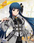 blue_hair character_name dress idolmaster_million_live!_theater_days kitakami_reika long_hair red_eyes smile twintails