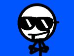 1boy 1man arms_crossed looking_at_viewer male smile smiling smug solo stick_figure stinky_steve sunglasses