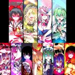  hakurei_reimu houraisan_kaguya ibuki_suika izayoi_sakuya kirisame_marisa kochiya_sanae reiuji_utsuho remilia_scarlet saigyouji_yuyuko shikieiki_yamaxanadu touhou yasaka_kanako 