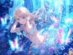 bang_dream! bikini blonde_hair kirigaya_touko long_hair smile underwater yellow_eyes