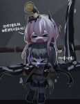  &gt;_&lt; 2522713004 2girls banana_(girls&#039;_frontline) bangs black_gloves black_hair carrying closed_eyes commentary_request fang full_body girls_frontline gloves hair_between_eyes headgear highres holding indoors jacket long_hair m4_sopmod_ii_(girls&#039;_frontline) multicolored_hair multiple_girls open_mouth partially_submerged pink_hair pleated_skirt redhead ro635_(girls&#039;_frontline) sailor_collar shirt shoulder_carry skirt standing streaked_hair translation_request twintails white_hair white_shirt yellow_jacket 
