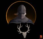  armor chainmail creighton_of_mirrah dark_souls_(series) dark_souls_ii facing_viewer full_armor helmet highres max58art solo white_hair 