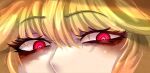  1girl absurdres beanbean64 blonde_hair english_commentary eye_focus highres junko_(touhou) looking_at_viewer red_eyes solo touhou 