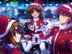  christmas clannad furukawa_akio furukawa_nagisa furukawa_sanae moonknives 