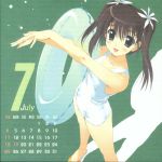  amaduyu_tatsuki calendar paper_texture swimsuit tagme 