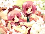  akino_momiji cuffs kiriyama_sakura minazuki_haruka sakura_musubi seifuku wallpaper 