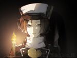  1boy black_hair candle guilty_gear guilty_gear_xrd hat highres holding holding_candle ko_jira looking_at_viewer pale_skin shaded_face short_hair solo_focus straight_hair zappa 