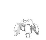  highres ishiyumi looking_ahead mecha mechanical_buddy_universe no_humans one-eyed robot science_fiction solo standing walker white_background 