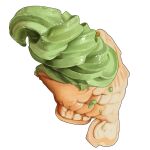  absurdres food food_focus highres ice_cream matcha_(food) no_humans original still_life studiolg taiyaki wagashi white_background 