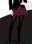  absurdres artist_request black_pantyhose black_shirt formal highres legs mr.j.and ms.j.and necktie non-web_source original pantyhose red_skirt red_tie scp_foundation shirt skirt solo suit 