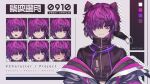  1boy cyberpunk expressions highres male_focus non-web_source original purple_hair shiei_yudzuki violet_eyes 