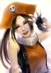  brown_hair fingerless_gloves gloves guilty_gear hat juri_(artist) jurithedreamer long_hair may may_(guilty_gear) open_mouth pirate pirate_hat realistic smile 