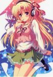  1girl headphones kusukusu marie_rudel sakura_strasse smile tagme 