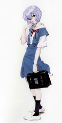  ayanami_rei neon_genesis_evangelion sadamoto_yoshiyuki seifuku tagme 