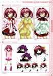  character_design clochette nonomura_nino oshiki_hitoshi pajama seifuku suzunone_seven thigh-highs 