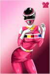  1girl alluring breasts cassie_chan denji_sentai_megaranger highres legs megapink pose power_rangers power_rangers_in_space queen_vegeta_69 saban_entertainment solo super_sentai 