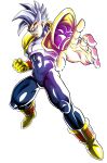 1boy absurdres artist_request baby_(dragon_ball) baby_vegeta bodysuit dragon_ball dragon_ball_gt grey_hair highres male_focus non-web_source solo