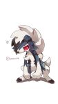  +++ 1boy alternate_color animal_ears animal_feet animal_hands animal_nose artist_name bangs black_hair blue_fur body_fur claws colored_sclera colored_tips commentary dog_boy dog_ears dog_tail full_body furry furry_male grin half-closed_eyes happy highres long_hair looking_up lycanroc lycanroc_(midnight) male_focus multicolored_hair pokemon pokemon_(creature) red_eyes red_sclera sharp_teeth shiny_pokemon shira_(sirairo116) signature smile snout solo spread_legs squatting tail teeth twitter_username two-tone_fur two-tone_hair white_fur white_hair 
