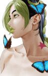  bug butterfly giganticbuddha highres jojo_no_kimyou_na_bouken kujo_jolyne star_tattoo tattoo 