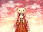  :3 animal_hat anko_kinako blue_eyes cat_hat clenched_hands hat long_hair looking_at_viewer megurine_luka megurine_luka_(toeto) pink_hair solo tears toeto toeto_(vocaloid) vocaloid 