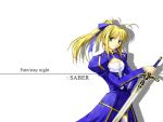  fate/stay_night ponytail saber tagme white 