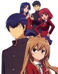  aisaka_taiga kawashima_ami kitamura_yuusaku kushieda_minori seifuku takasu_ryuuji toradora! 