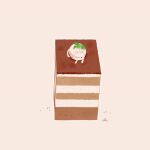  :3 animal cake cake_slice cat chai_(drawingchisanne) chocolate_cake dessert food food_focus no_humans original tiramisu white_background white_cat 