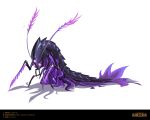  absurdres antennae artist_name bug character_name claws dated full_body glowing glowing_eyes highres ishu_tani league_of_legends legends_of_runeterra monster no_humans open_mouth sharp_teeth shiny shiny_skin simple_background teeth 