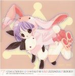  animal_ears bottle_fairy bunny bunny_ears calendar july pita_ten tokumi_yuiko 