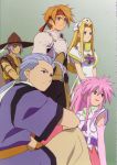  arche_klein blonde_hair blue_eyes blue_hair brown_hair chester_barklight cless_alvein klarth_lester mint_adenade pink_eyes pink_hair purple_hair tales_of_(series) tales_of_phantasia 