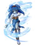  blue_hair boots celsius hairband okumura_daigo skirt tales_of_(series) tales_of_eternia 