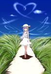  flower grass hat heart kotaka sky tachibana_kanade water wings 