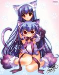  animal_ears carnelian kawakabe_momoka nekomimi nopan touka_gettan 