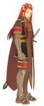  asch green_eyes long_hair male official_art redhead sword tales_of_(series) tales_of_the_abyss 