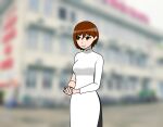 ao_dai botaro_kubo brown_hair school_uniform short_hair smile tomboy trang vietnam vietnamese_dress