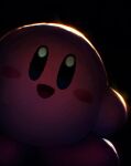  :d black_background blush blush_stickers dark highres kirby kirby_(series) looking_at_viewer no_humans open_mouth smile suyasuyabi 