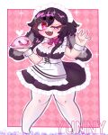  big_breasts highres indie_virtual_youtuber maid non-web_source pink_eyes punkmacaroni rabbit_girl virtual_youtuber yunny 