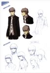  male megaten narukami_yuu persona persona_4 seta_souji sketch soejima_shigenori 