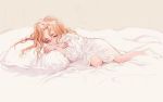  blonde_hair highres littlewitch long_hair lying nighty ooyari_ashito oyari_ashito pillow sleeping socks solo wallpaper 
