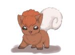  :d bright_pupils brown_eyes commentary_request full_body no_humans oimo_kenpi open_mouth pokemon pokemon_(creature) simple_background smile solo standing vulpix white_background white_pupils 