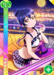  blue_hair brown_eyes character_name long_hair love_live!_school_idol_festival love_live!_school_idol_project smile sonoda_umi swimsuit 